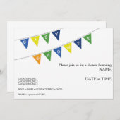 Baby shower Uitnodiging - Banner (Voorkant / Achterkant)