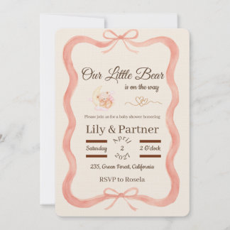 Baby Shower Uitnodiging - Beer