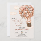 Baby Shower Uitnodiging Beer We Kunnen Haast Niet  (Voorkant)