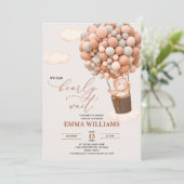 Baby Shower Uitnodiging Beer We Kunnen Haast Niet  (Staand voorkant)