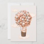 Baby shower Uitnodiging Beer We kunnen wachten! (Achterkant)