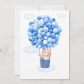 Baby shower Uitnodiging Beer We kunnen wachten. (Achterkant)