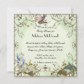 Baby shower Uitnodiging - betoverde Faerie Princes (Achterkant)