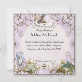 Baby shower Uitnodiging - betoverde Faerie Princes (Achterkant)
