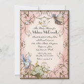 Baby shower Uitnodiging - betoverde Faerie Princes (Achterkant)