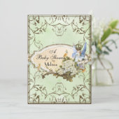 Baby shower Uitnodiging - betoverde Faerie Princes (Staand voorkant)