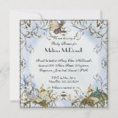 Baby shower Uitnodiging - betoverde Faerie Princes (Achterkant)