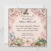 Baby shower Uitnodiging - betoverde Faerie Princes (Achterkant)