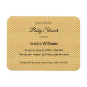 Baby Shower Uitnodiging Boho Chic Aangepaste Uitno Magneet (Horizontaal)