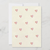 baby shower-uitnodiging bos een meisje kaart (Achterkant)