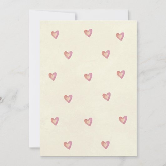 baby shower-uitnodiging bos een meisje kaart (Achterkant)