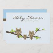 baby shower Uitnodiging (Boy) (Voorkant / Achterkant)