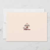 baby shower-uitnodiging BOY Sock MONKEY Wieg SMC-B Kaart (Achterkant)