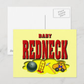 Baby shower uitnodiging briefkaart (Voorkant / Achterkant)