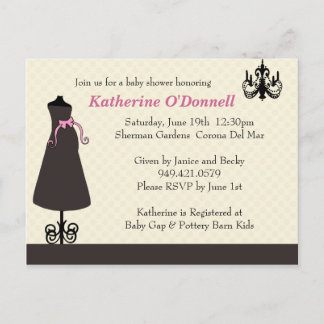 Baby shower Uitnodiging Briefkaart