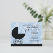 Baby shower Uitnodiging Briefkaart (Staand voorkant)