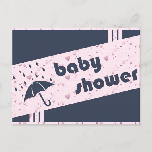 baby shower uitnodiging briefkaart (Voorkant)