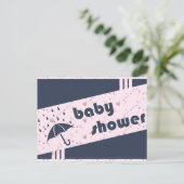 baby shower uitnodiging briefkaart (Staand voorkant)