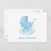 Baby shower Uitnodiging Briefkaart (Voorkant / Achterkant)