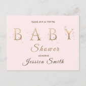 baby shower-uitnodiging briefkaart (Voorkant)