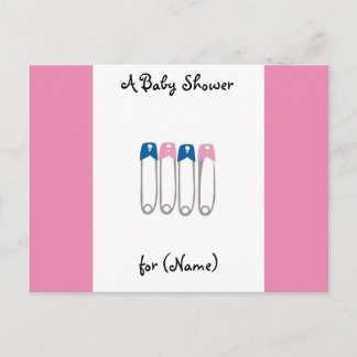 Baby shower Uitnodiging Briefkaart