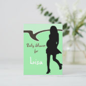 Baby shower Uitnodiging Briefkaart (Staand voorkant)