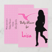 Baby shower Uitnodiging Briefkaart (Voorkant / Achterkant)