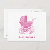 Baby shower Uitnodiging Briefkaart (Voorkant / Achterkant)