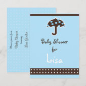Baby shower Uitnodiging Briefkaart (Voorkant / Achterkant)