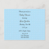 Baby shower Uitnodiging Briefkaart (Achterkant)