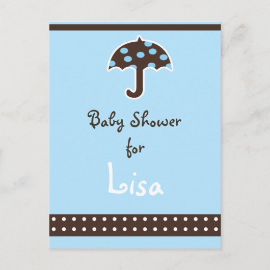 Baby shower Uitnodiging Briefkaart (Voorkant)