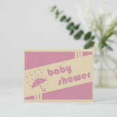 baby shower uitnodiging briefkaart (Staand voorkant)