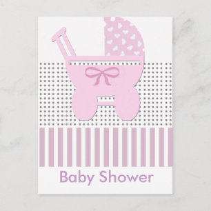 Baby shower uitnodiging briefkaart