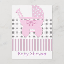 Baby shower uitnodiging briefkaart