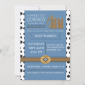 Baby shower uitnodiging Cowboy Boots (Voorkant)