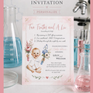 Baby Shower Uitnodiging die IVF Reis Benadrukt