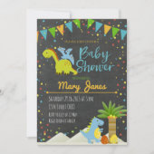 Baby shower-uitnodiging Dinosaur Kaart (Voorkant)