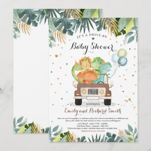 Baby shower Uitnodiging Dinosaur Shower