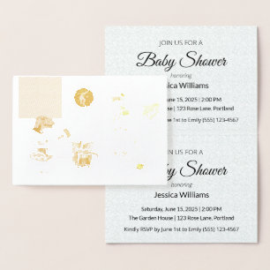 Baby Shower Uitnodiging Elegante Minimalistische