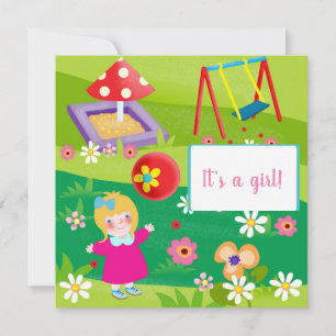 Baby shower-uitnodiging feestdagenkaart