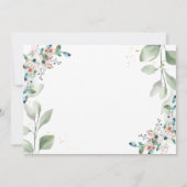 Baby shower Uitnodiging Franse Macarons Flowers (Achterkant)