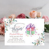 Baby shower Uitnodiging Franse Macarons Flowers