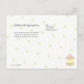 Baby shower Uitnodiging Geslacht Onbekend met Stor (Achterkant)