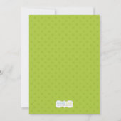 baby shower Uitnodiging groen met Zebrapatroon (Achterkant)