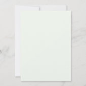 baby shower uitnodiging groene bloemen kinderwagen (Achterkant)