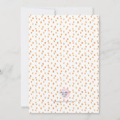 baby shower Uitnodiging | Herfsten najaarfloralen (Achterkant)