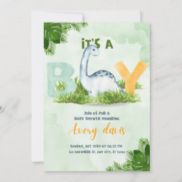 baby shower uitnodiging, het is een jongen, schatt feestdagenkaart