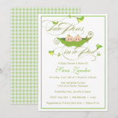 baby shower Uitnodiging - Jongen en meisjes in een (Voorkant / Achterkant)