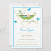 baby shower Uitnodiging - Jongen Peer in een Pod (Voorkant)