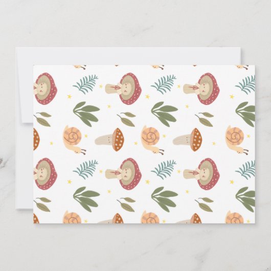 Baby shower-uitnodiging kaart (Achterkant)